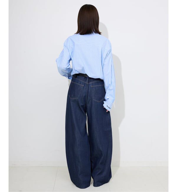 SLOBE IENA「《4サイズ展開》LE DENIM PEG カーブワイドデニム」|デニム|