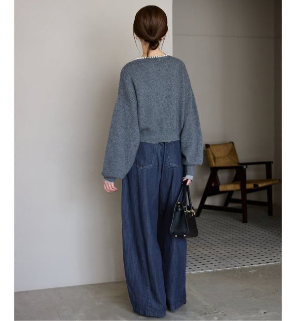 SLOBE IENA「《4サイズ展開》LE DENIM PEG カーブワイドデニム」|デニム|