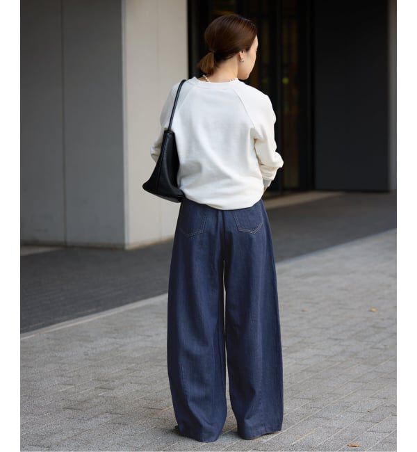 SLOBE IENA「《4サイズ展開》LE DENIM PEG カーブワイドデニム」|デニム|