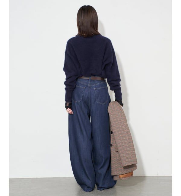 SLOBE IENA「《4サイズ展開》LE DENIM PEG カーブワイドデニム」|デニム|