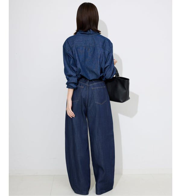 SLOBE IENA「《4サイズ展開》LE DENIM PEG カーブワイドデニム」|デニム|