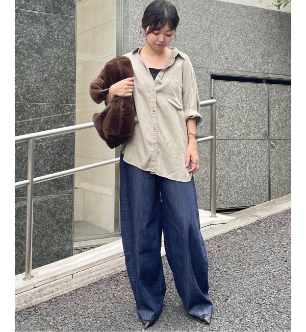 SLOBE IENA「《4サイズ展開》LE DENIM PEG カーブワイドデニム」|デニム|