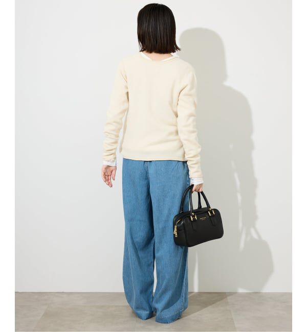 SLOBE IENA「echecs クルーネックカーディガン」|カーディガン|