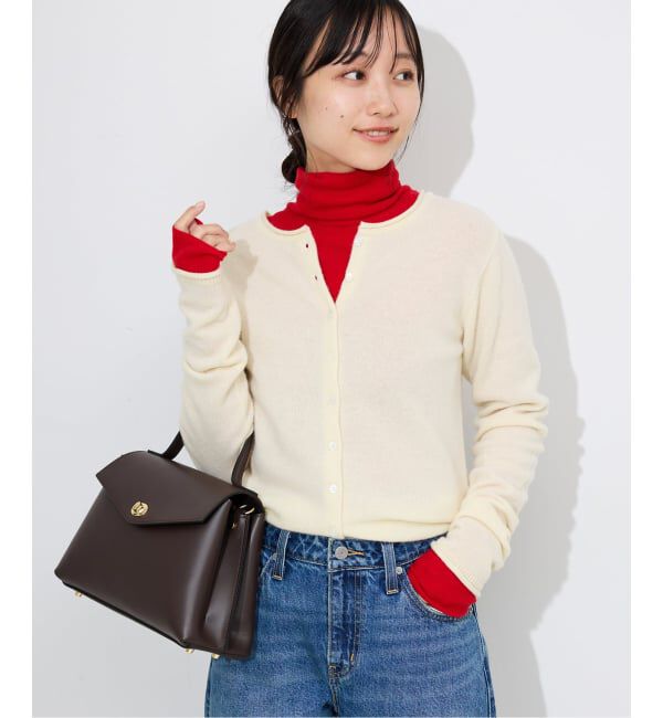 SLOBE IENA「echecs クルーネックカーディガン」|カーディガン|