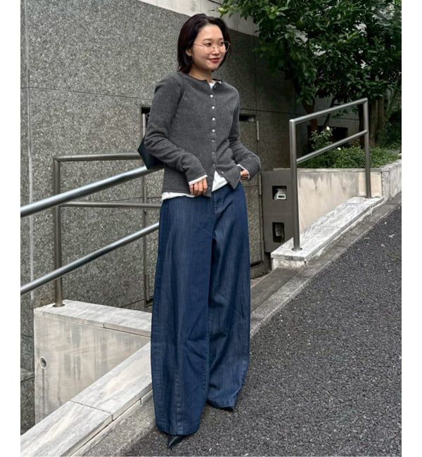 SLOBE IENA「echecs クルーネックカーディガン」|カーディガン|