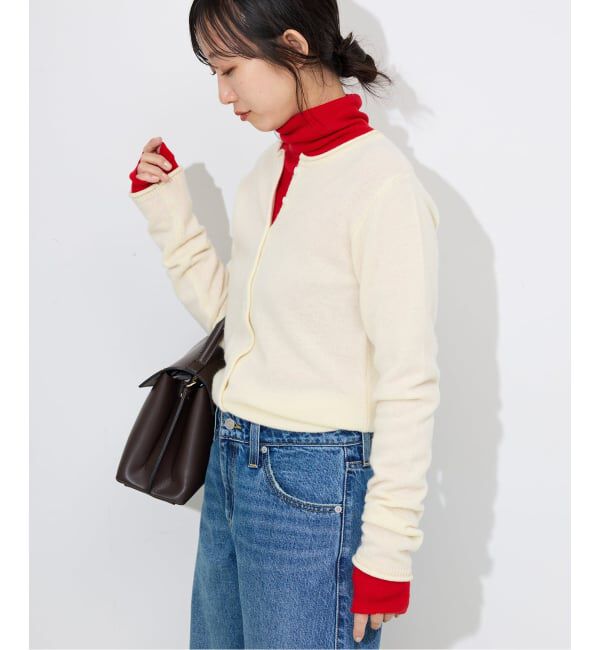 SLOBE IENA「echecs クルーネックカーディガン」|カーディガン|