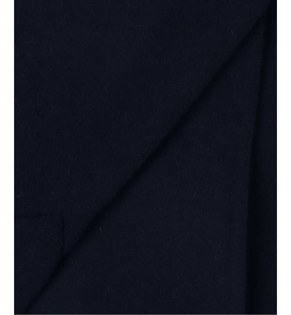 SLOBE IENA「souple wool ダブルフェイスミドルコート」|ピーコート|