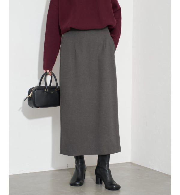 SLOBE IENA「《吸湿発熱/3サイズ展開》ウールミックスイージースカート」|スカート|