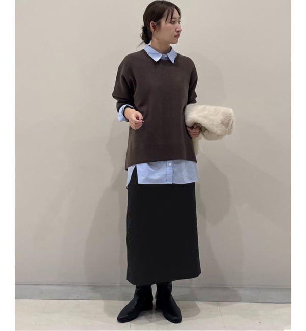 SLOBE IENA「《吸湿発熱/3サイズ展開》ウールミックスイージースカート」|スカート|