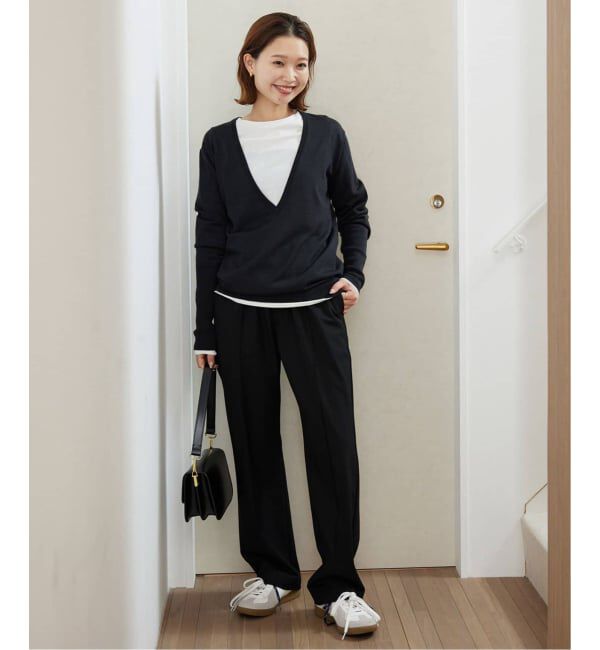 SLOBE IENA「《吸湿発熱/WEBのみ4サイズ展開/追加》CIRCULATE WARM パンツ」|スラックス|