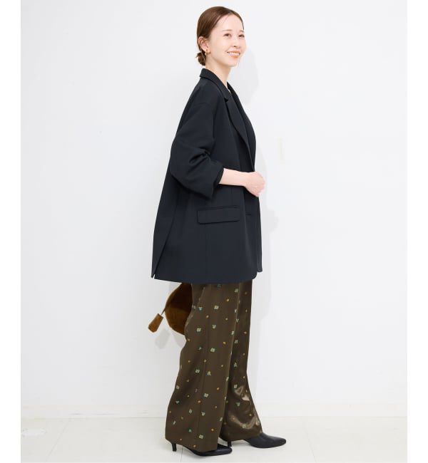 SLOBE IENA「flowerサテンストレートイージーパンツ」|その他|