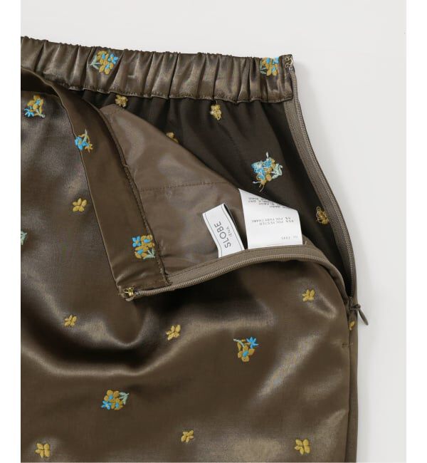 SLOBE IENA「flowerサテンストレートイージーパンツ」|その他|