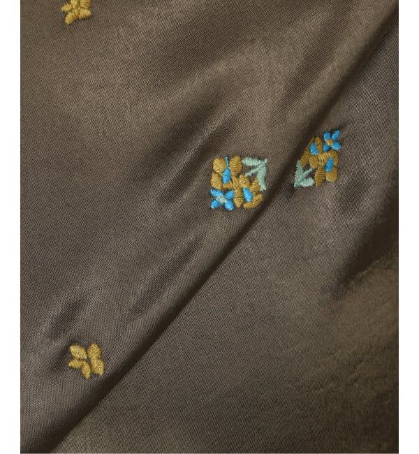 SLOBE IENA「flowerサテンストレートイージーパンツ」|その他|