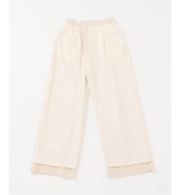 SLOBE IENA「ツイードリラックススラックス」|スラックス|