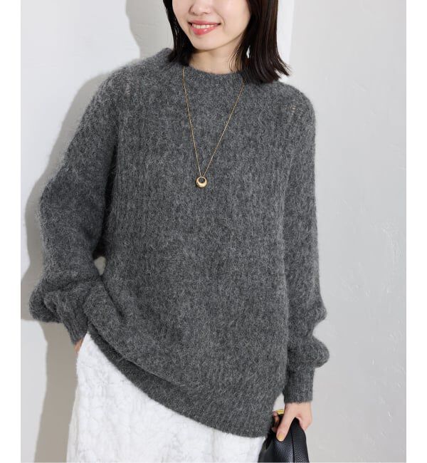 SLOBE IENA「アルパカ混BIG プルオーバー」|ニット・セーター|