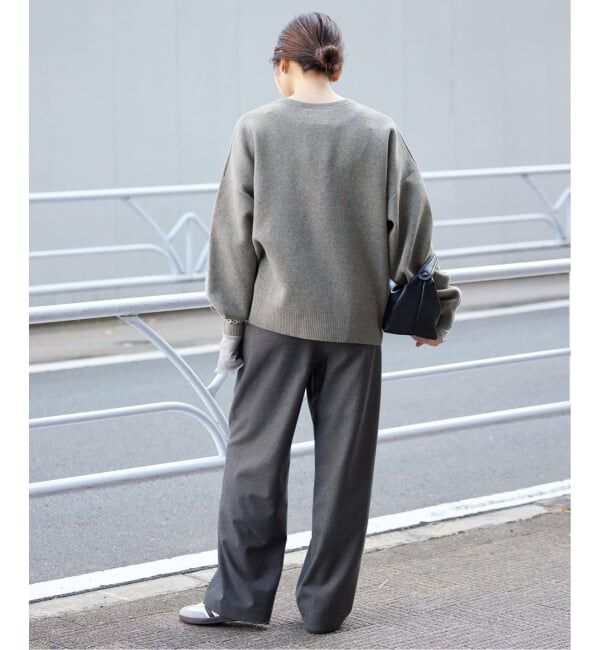 SLOBE IENA「《追加2》サガラ刺繍スウェットライクニット」|ニット・セーター|