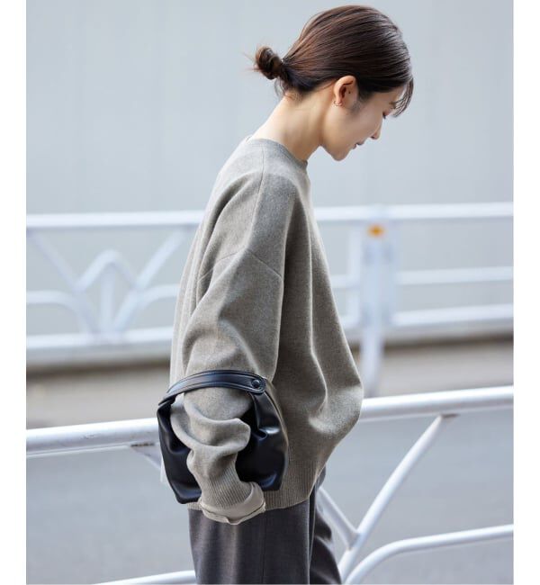 SLOBE IENA「《追加2》サガラ刺繍スウェットライクニット」|ニット・セーター|