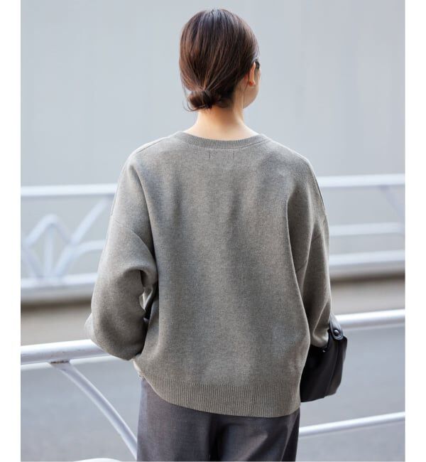 SLOBE IENA「《追加2》サガラ刺繍スウェットライクニット」|ニット・セーター|