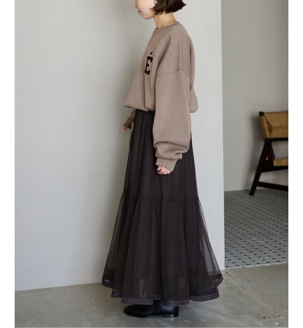 SLOBE IENA「《追加2》サガラ刺繍スウェットライクニット」|ニット・セーター|