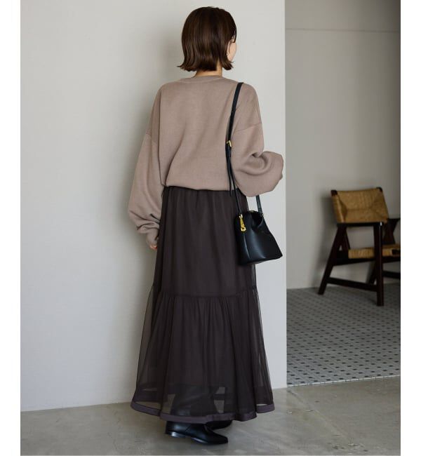 SLOBE IENA「《追加2》サガラ刺繍スウェットライクニット」|ニット・セーター|