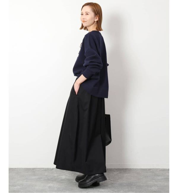 SLOBE IENA「《追加2》サガラ刺繍スウェットライクニット」|ニット・セーター|