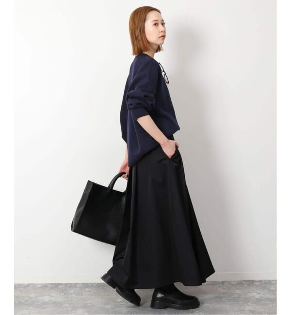 SLOBE IENA「《追加2》サガラ刺繍スウェットライクニット」|ニット・セーター|