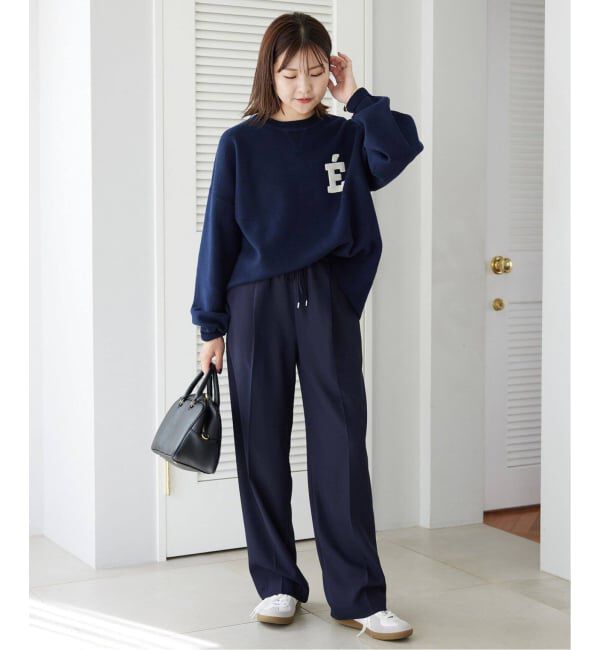 SLOBE IENA「《追加2》サガラ刺繍スウェットライクニット」|ニット・セーター|