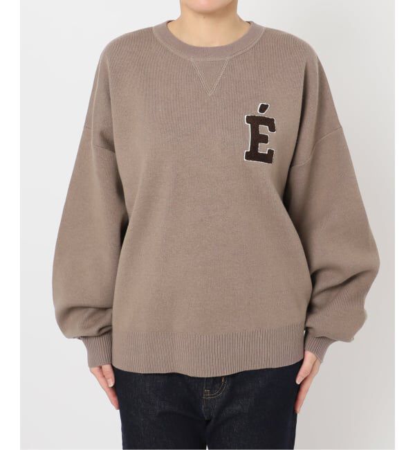 SLOBE IENA「《追加2》サガラ刺繍スウェットライクニット」|ニット・セーター|