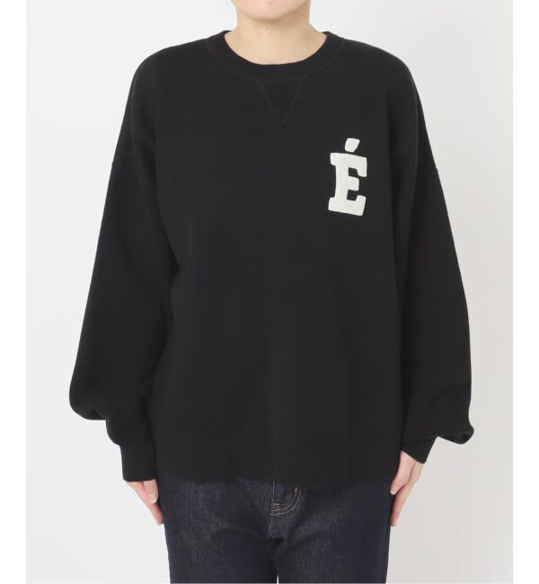 SLOBE IENA「《追加2》サガラ刺繍スウェットライクニット」|ニット・セーター|