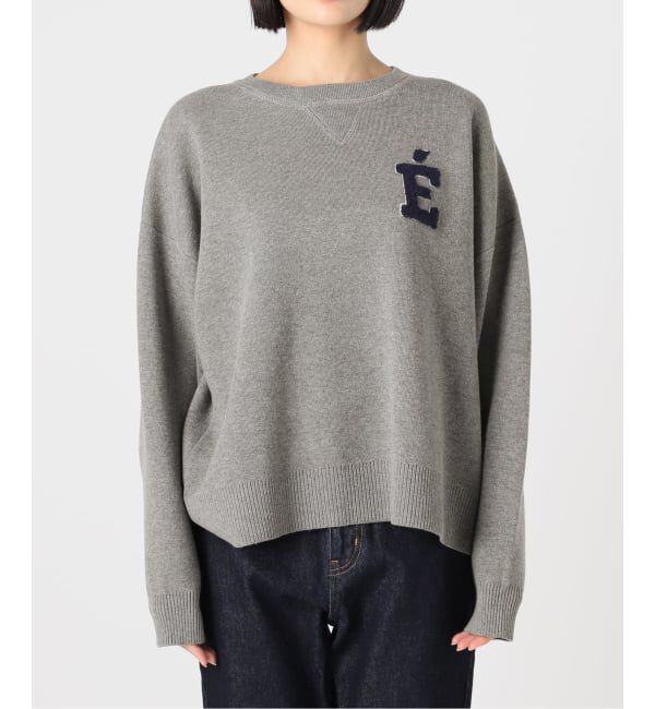 SLOBE IENA「《追加2》サガラ刺繍スウェットライクニット」|ニット・セーター|
