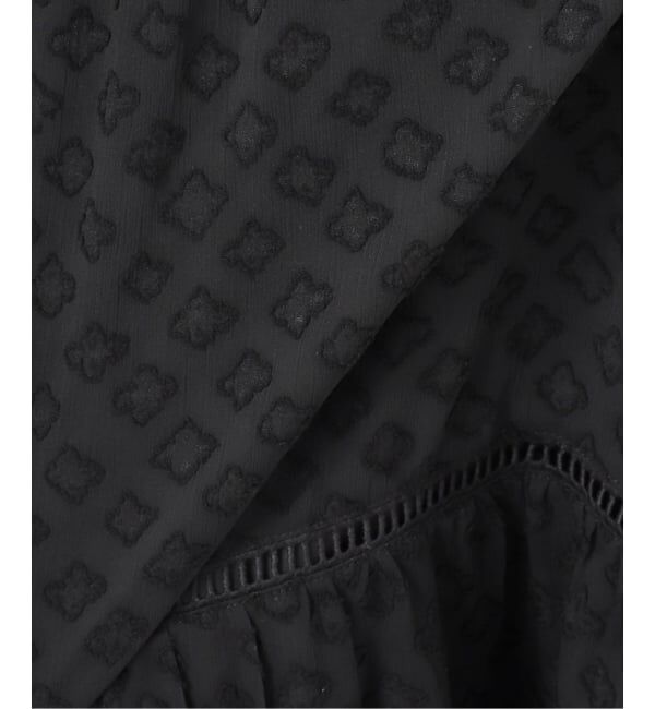 SLOBE IENA「フラワージャガードギャザーワンピース」|ワンピース|