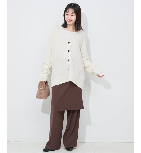 SLOBE IENA「Vネックルーズニットカーディガン」|カーディガン|