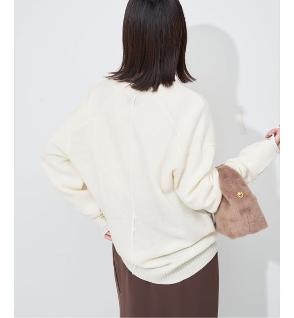 SLOBE IENA「Vネックルーズニットカーディガン」|カーディガン|