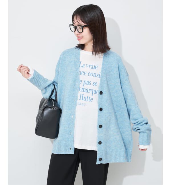 SLOBE IENA「Vネックルーズニットカーディガン」|カーディガン|