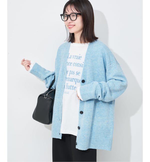 SLOBE IENA「Vネックルーズニットカーディガン」|カーディガン|