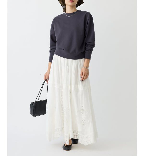 IENA「《WEB限定/追加3》コットンレーススカート」|スカート|