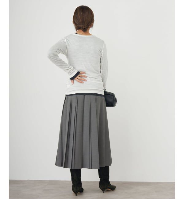 IENA「《WEB限定/追加》ストレッチプリーツスカート」|スカート|