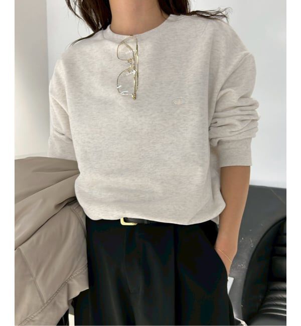 SLOBE IENA「Champion/チャンピオン SLOBE別注 クルーネックスウェット」|スウェット・ジャージ|ナチュラル