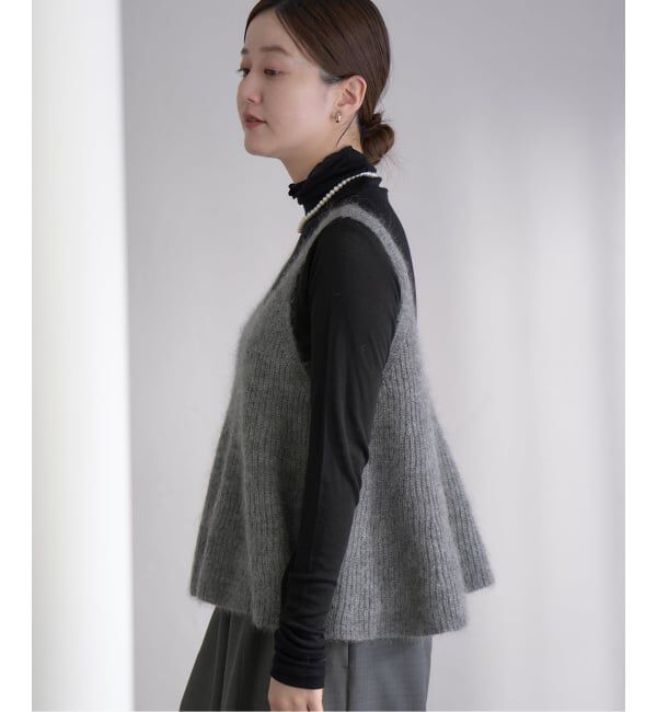 WEB限定/追加》モヘヤミックスフレアタンク（IENA）｜ルミネの