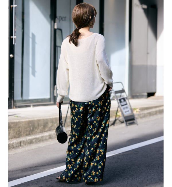 SLOBE IENA「《追加予約》リネン混畦ニット」|ニット・セーター|