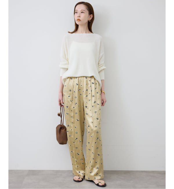 SLOBE IENA「《追加予約》リネン混畦ニット」|ニット・セーター|