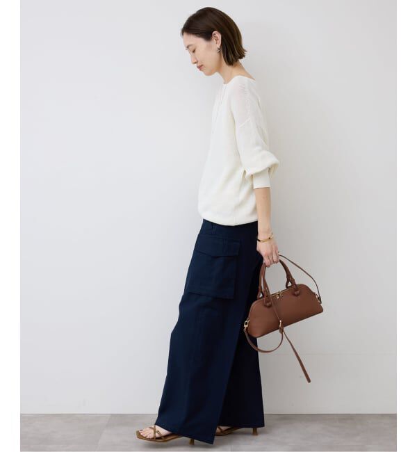 SLOBE IENA「《追加予約》リネン混畦ニット」|ニット・セーター|