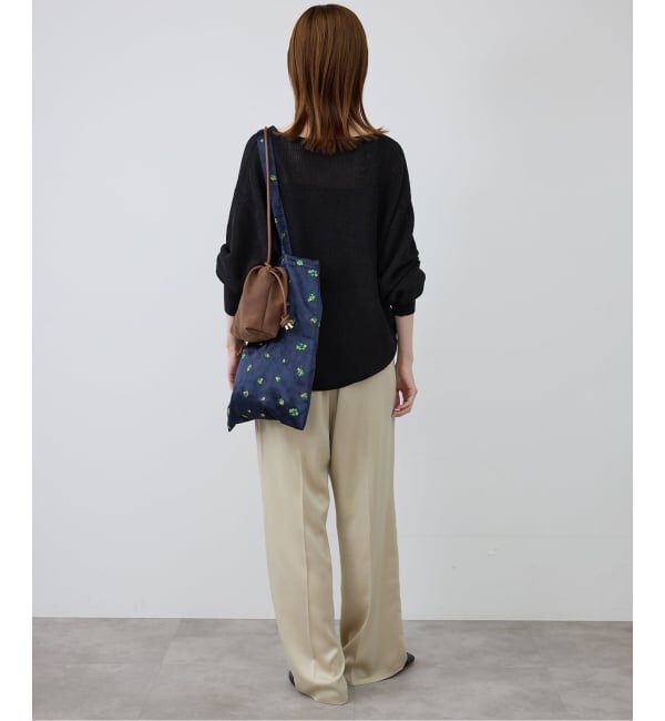 SLOBE IENA「《追加予約》リネン混畦ニット」|ニット・セーター|