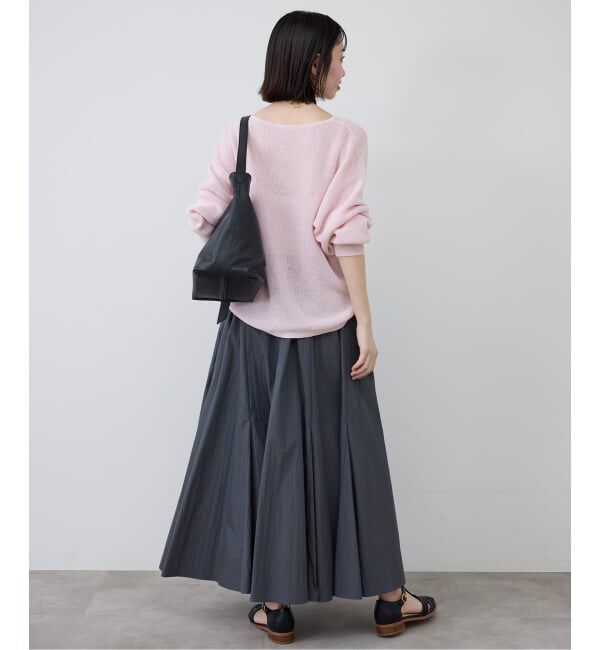 SLOBE IENA「《追加予約》リネン混畦ニット」|ニット・セーター|