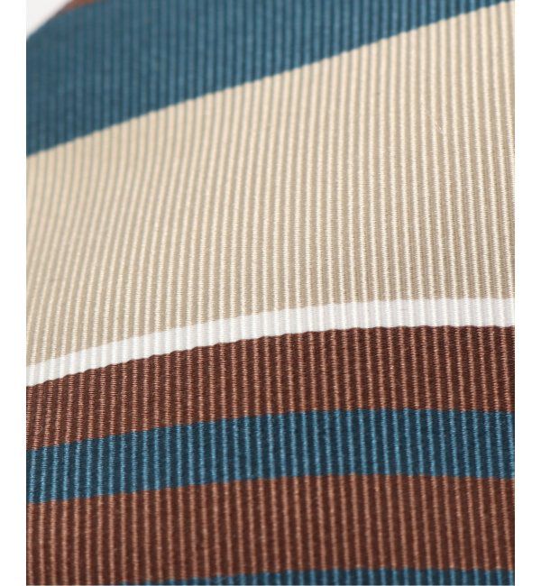 EDIFICE「FRANCO BASSI (フランコ バッシ) コットンシルクマルチストライプタイ U25EE03-H」|ネクタイ・蝶ネクタイ|