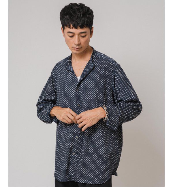 EDIFICE「パターンデシンスタンドカラーシャツ」|シャツ・ブラウス|