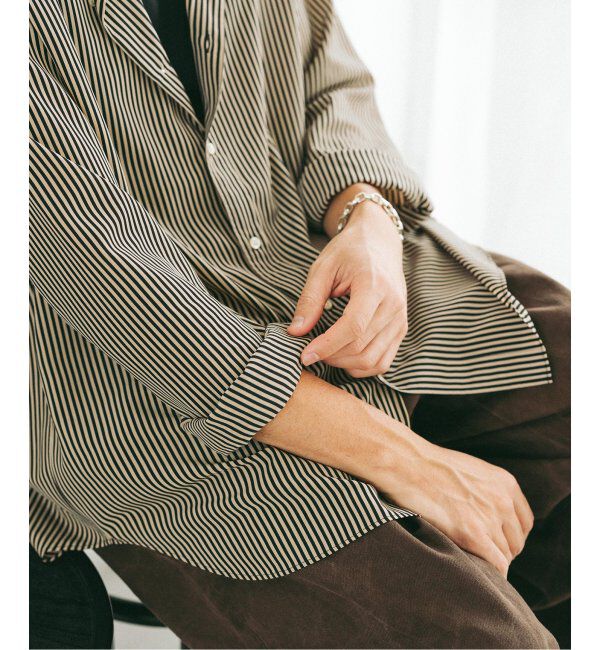 EDIFICE「パターンデシンスタンドカラーシャツ」|シャツ・ブラウス|