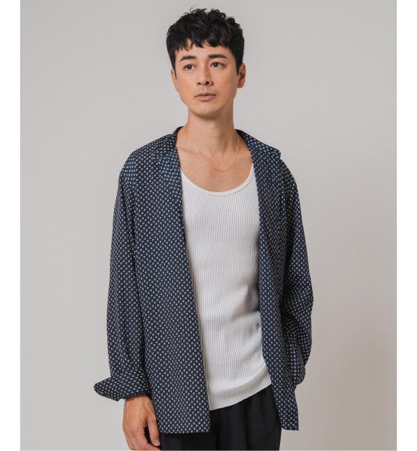 EDIFICE「パターンデシンスタンドカラーシャツ」|シャツ・ブラウス|