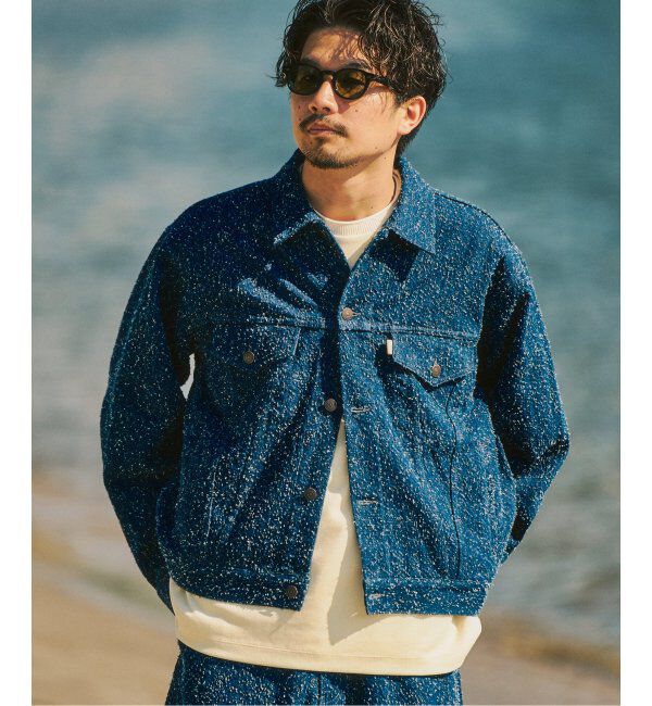 417 EDIFICE「NEPDENIM / ネップデニム トラッカージャケット」|デニムジャケット|ネイビー
