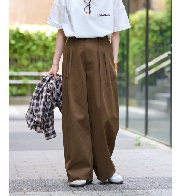 JOURNAL STANDARD relume「コットンインタックパンツ」|チノ|